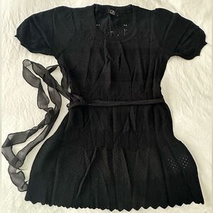 On Fashion brand black knit top size XS/S color black